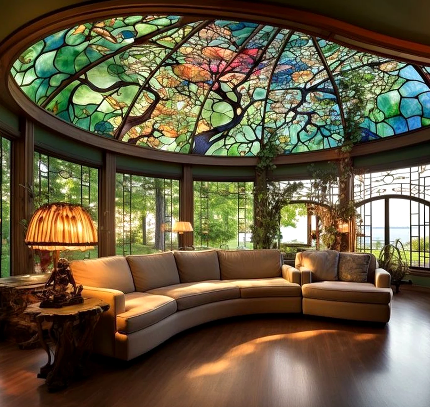 Inviting fireplace area brings contrast to the outdoor space, creating a mood that feels open and lived-in.