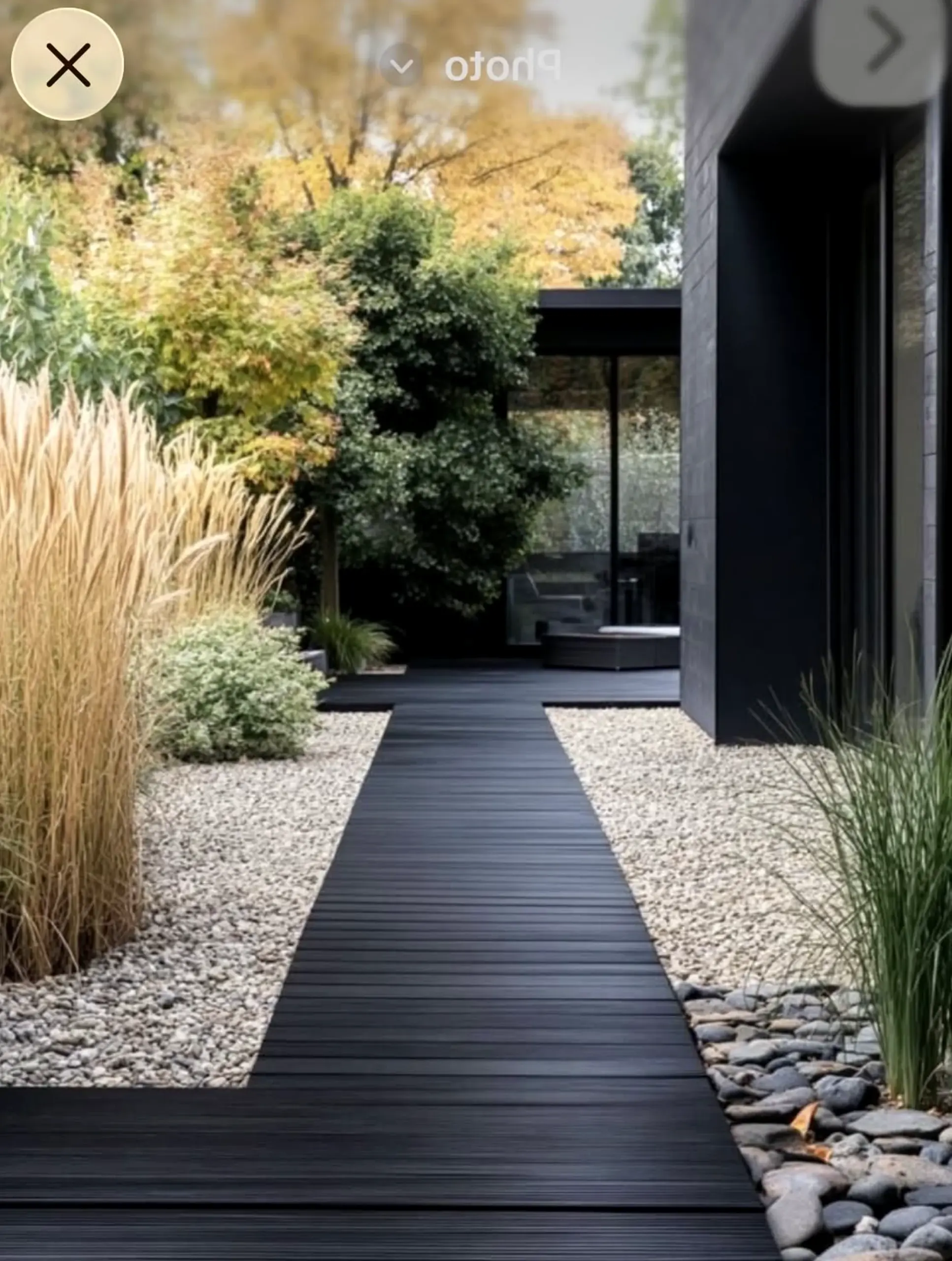 Elegant wooden deck supports the view through character, leaving the space feeling visually grounded.