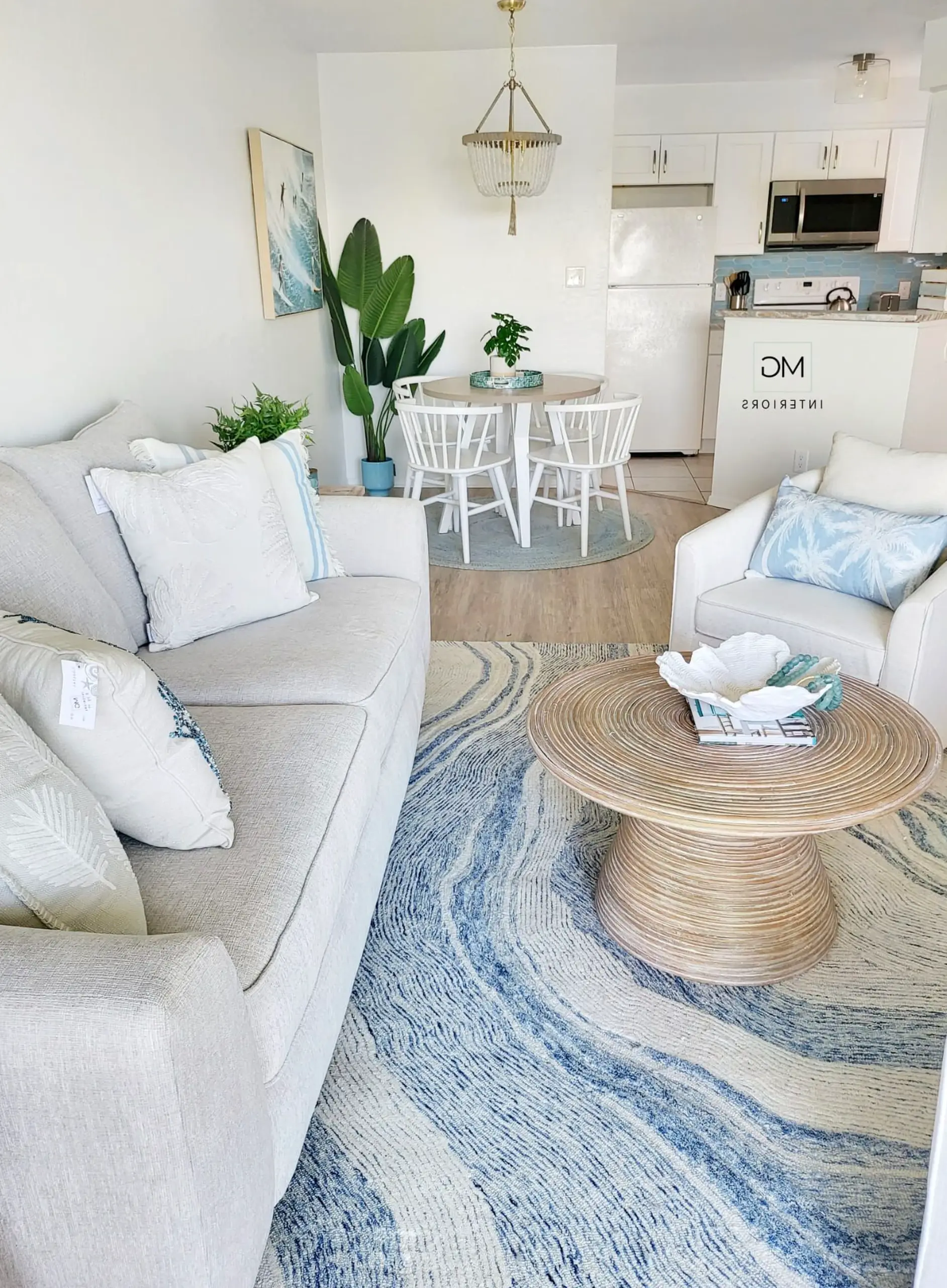 Subtle porch bench anchors the setting with order, giving the view a mood that feels open and lived-in.