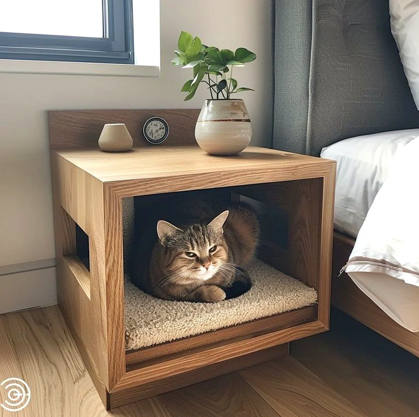 Simple compact workspace brings ease to the table, creating a mood that feels warm without clutter.