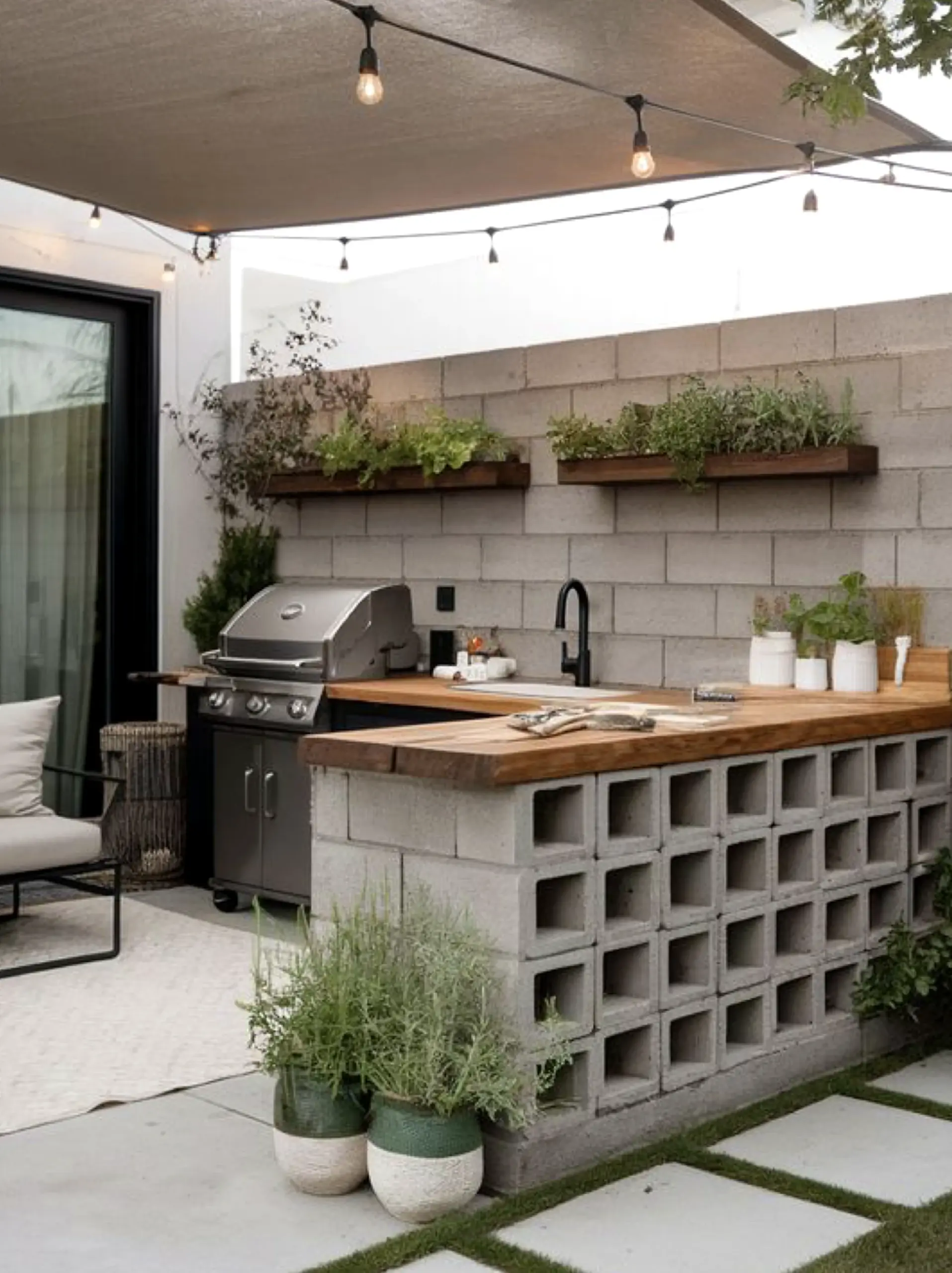 Warm dining setup brings a useful note of light, making the setting feel comfortable in daily use.