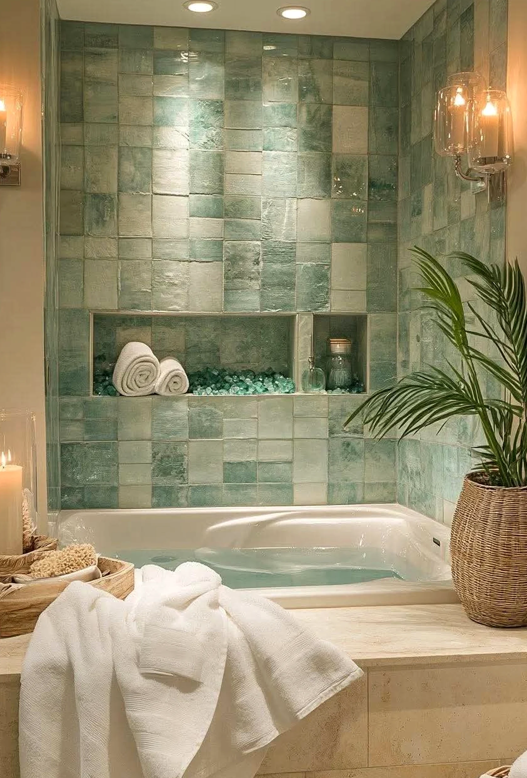 Elegant floral bed adds a clear layer of softness, helping the setting feel pleasantly composed.