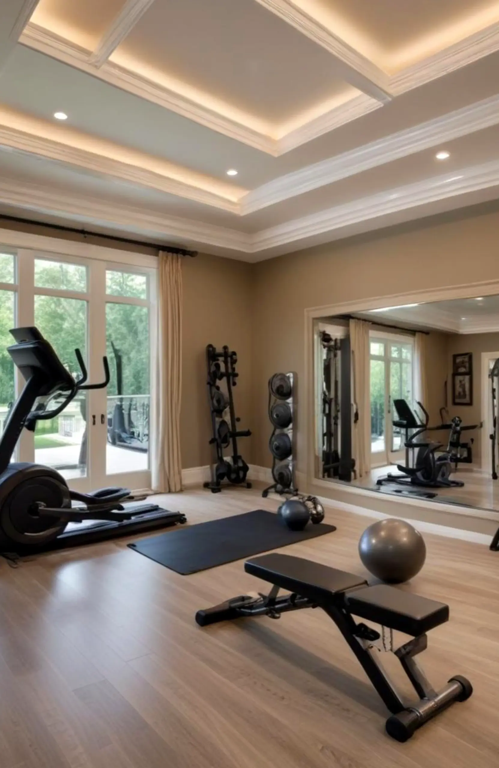 Calm fireplace area gives the backdrop more freshness, so the whole view feels quietly finished.