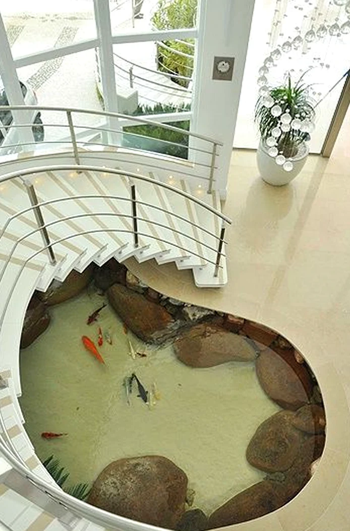 Simple balcony scene brings a useful note of detail, making the entry feel clear and inviting.