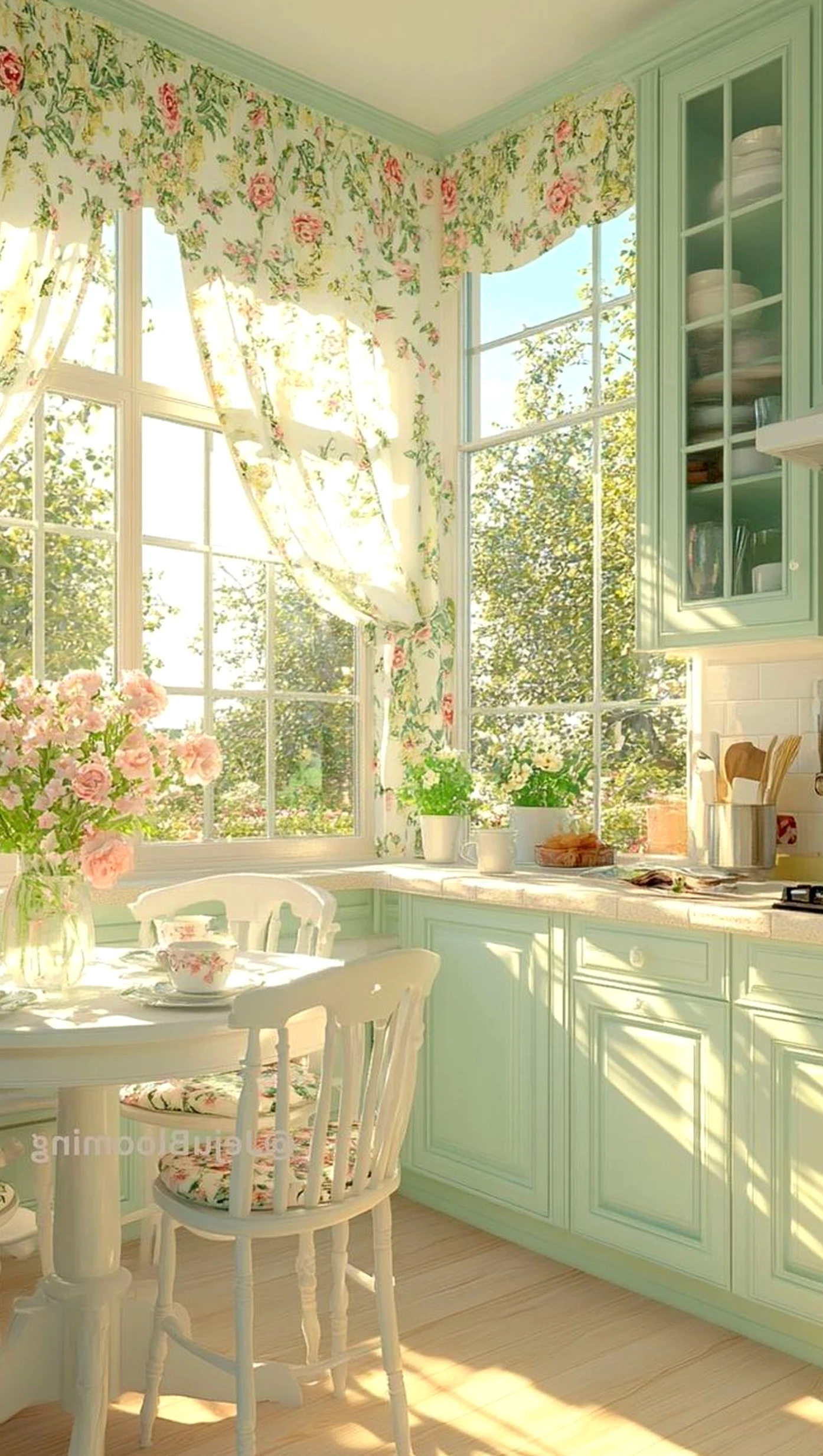 Subtle green entry brings a useful note of character, making the sitting area feel clear and inviting.