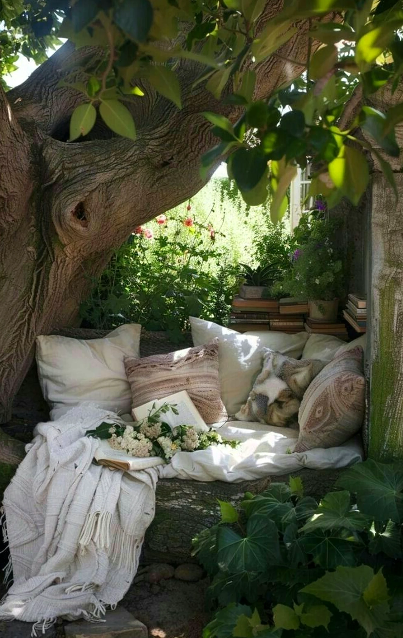 Natural arched doorway adds a clear layer of charm, helping the sitting area feel simple yet expressive.