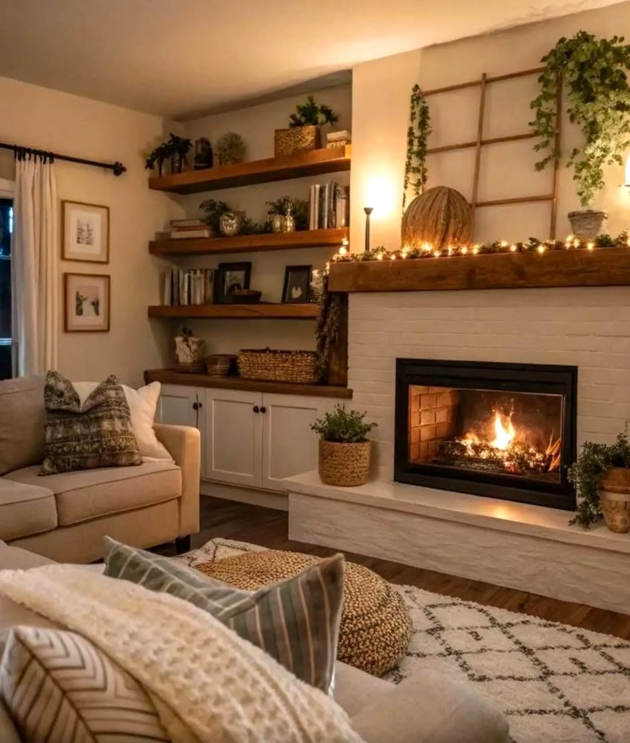 Cozy breakfast table adds a clear layer of character, helping the view feel fresh and intentional.