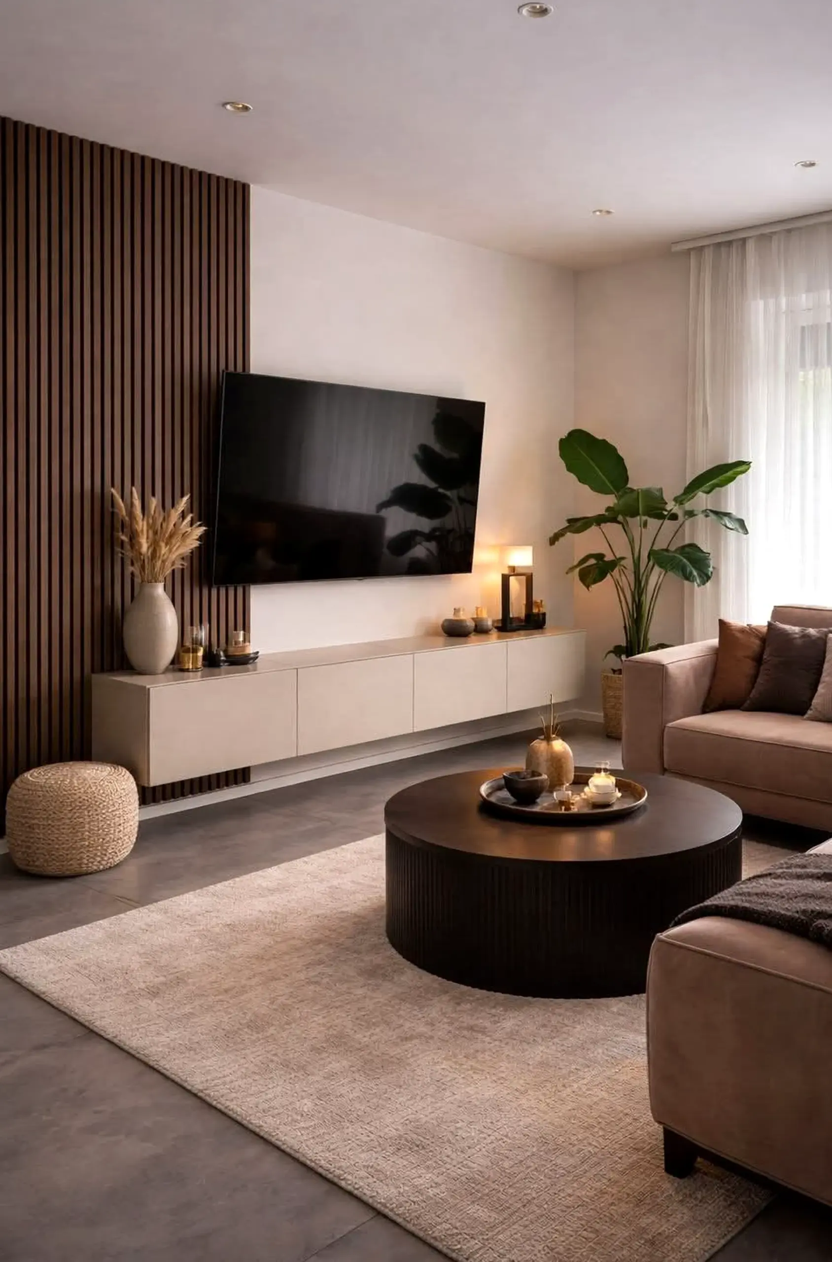 Simple compact workspace brings ease to the room, creating a mood that feels settled and welcoming.