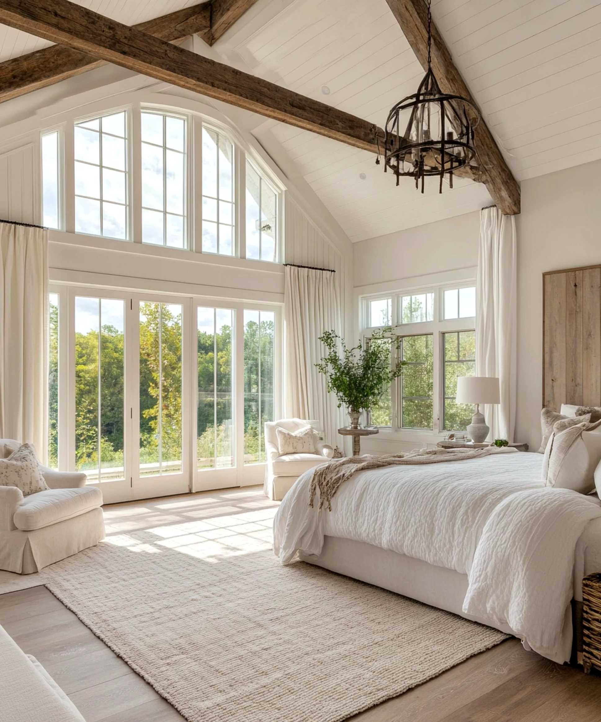Polished window seat adds ease across the view, giving the decor a finish that feels warm without clutter.