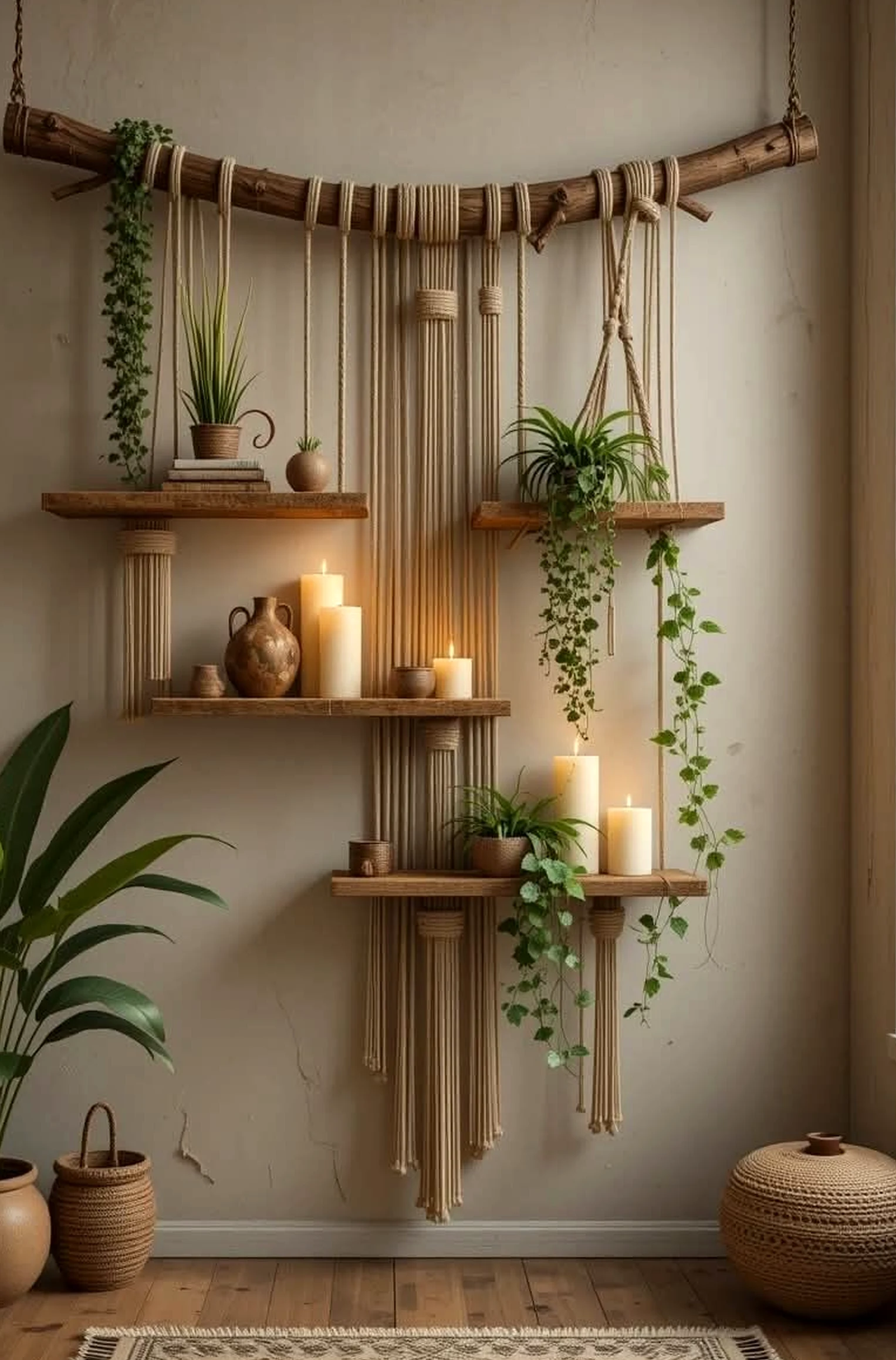 Airy floral bed supports the composition through freshness, leaving the space feeling simple yet expressive.