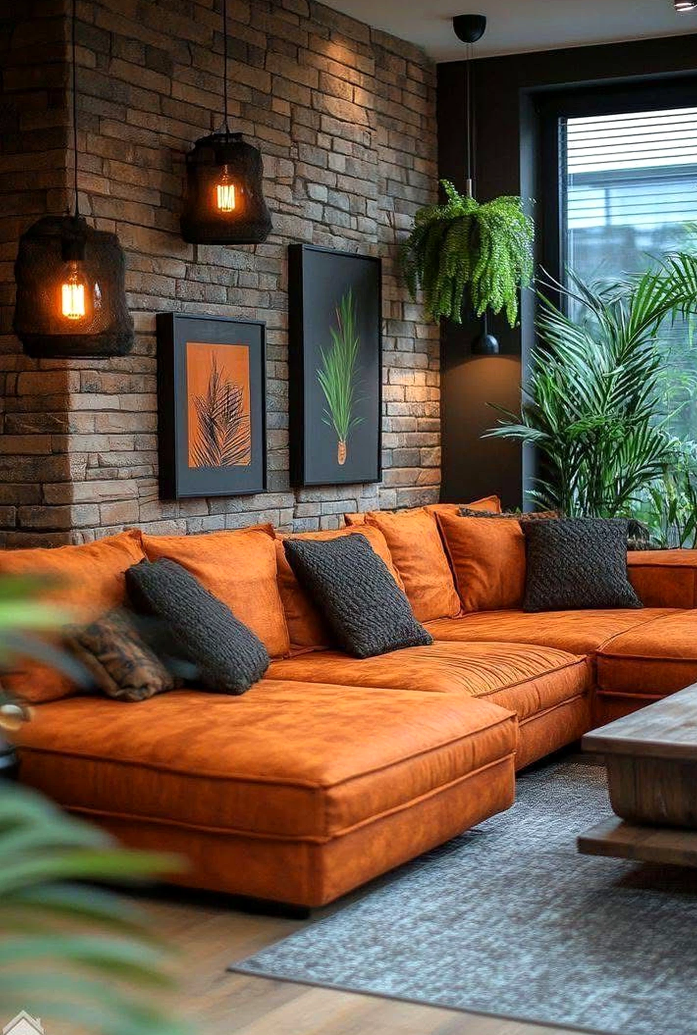 Tactile patio corner brings a useful note of charm, making the room feel simple yet expressive.