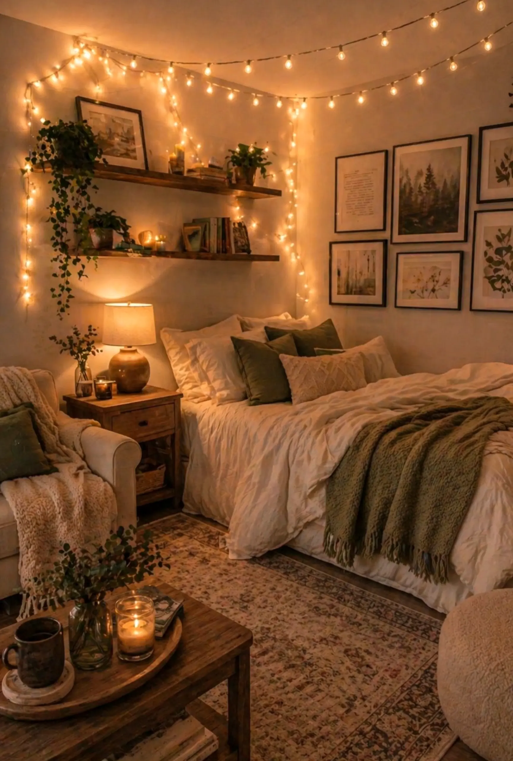Balanced sunlit room introduces texture into the backdrop, keeping the atmosphere soft at the edges.