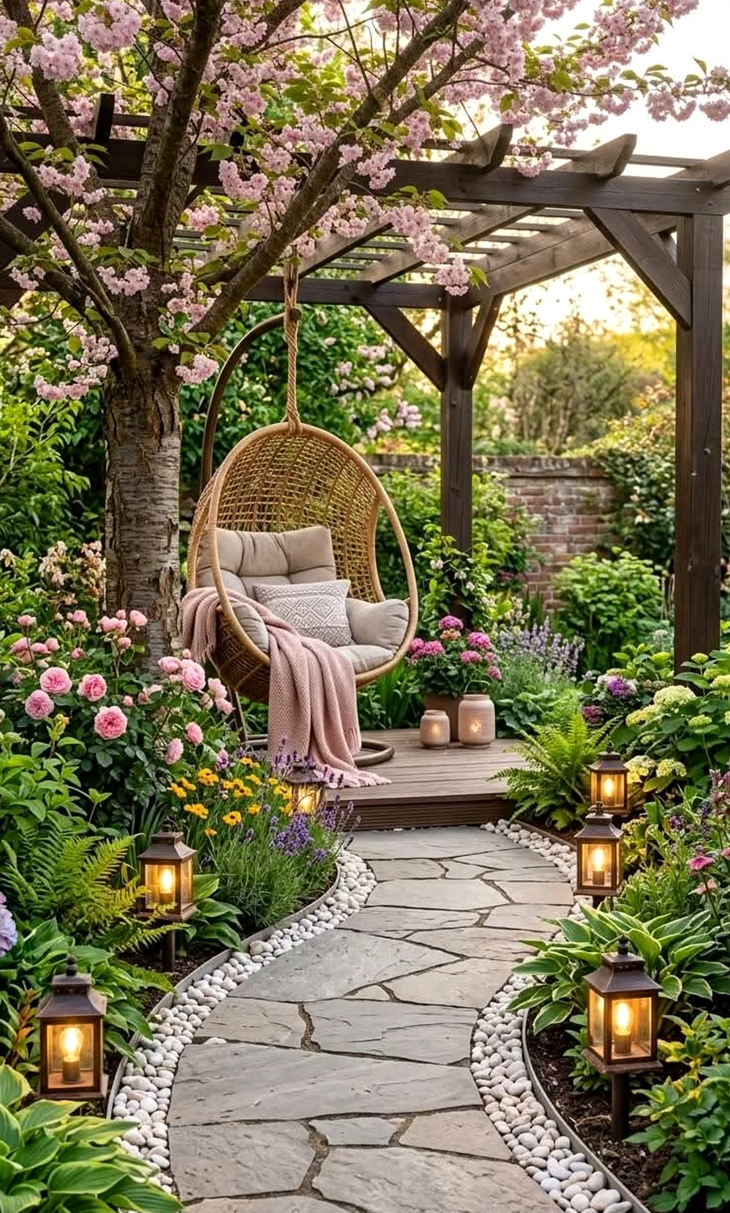 Refined sunlit room frames the table with depth, making the scene feel settled and welcoming.